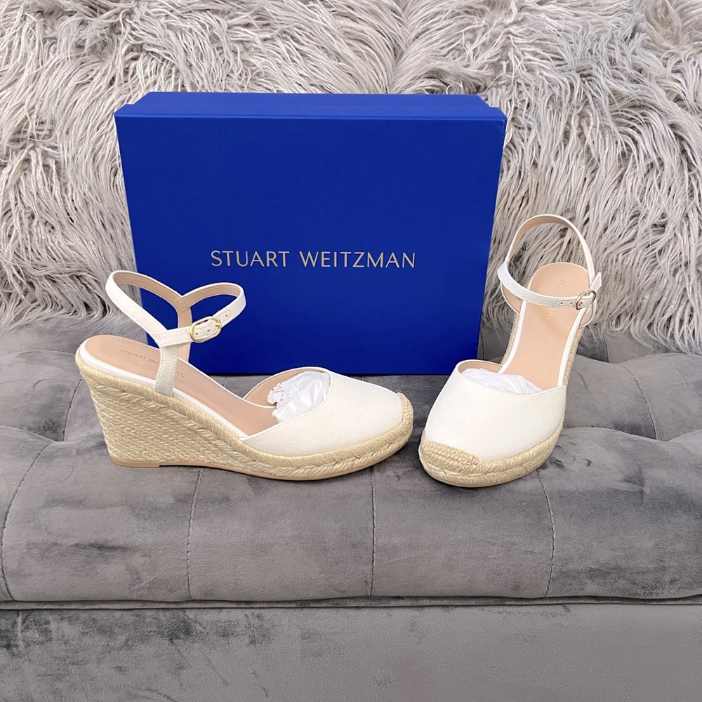 Stuart Weitzman “Mykonos” closed toe espadrille wedge - BRAND NEW, NEVER WORN!!!